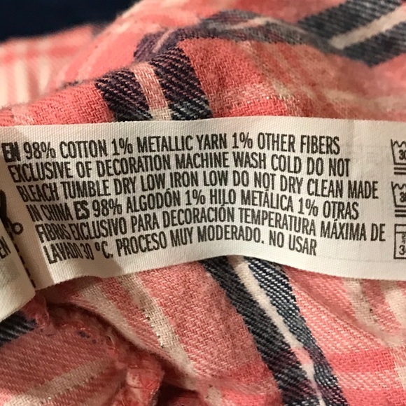 Forever 21 Plaid Flannel Mini Shirt Dress PINK S - Picture 10 of 12